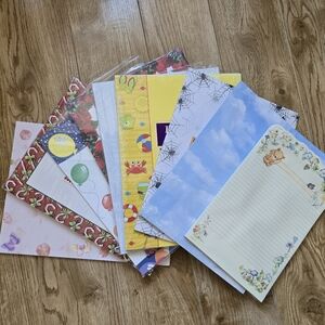 9 Packs Scrapbook & Letter Paper – 250+ Assorted Sheets